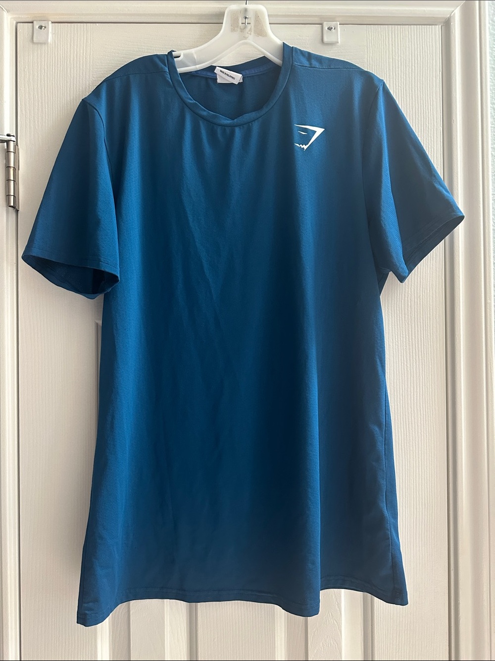 Gymshark Performance Tee Shirt Short Sleeve Blue Mens M Training Running Gym